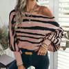 VAYLA Striped Pullovers Women Knitted Sweater Autumn Winter Loose-Fitting Thick Jumpers Sweaters Female Clothing Tops Knitwear