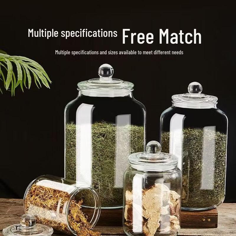 Food-Grade Sealed Glass Multi-Purpose Storage Jar