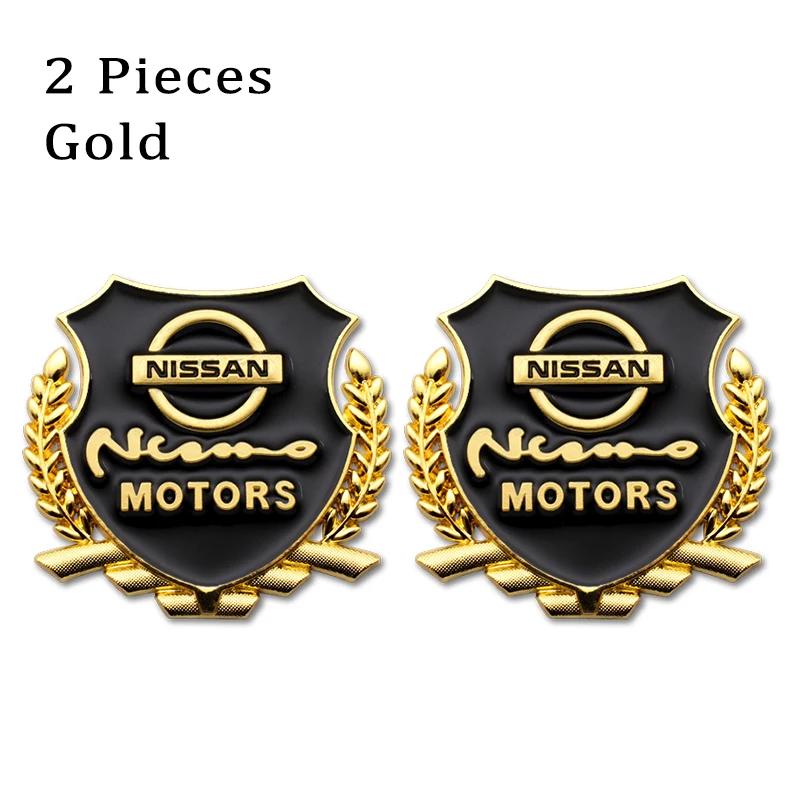 

2Pc 3D Metal Car Fender Trunk Stickers Badge Emblem Decal For Nissan X-Trail Qashqai J10 J11 T32 T31 NOTE Juke Patrol Micra Leaf