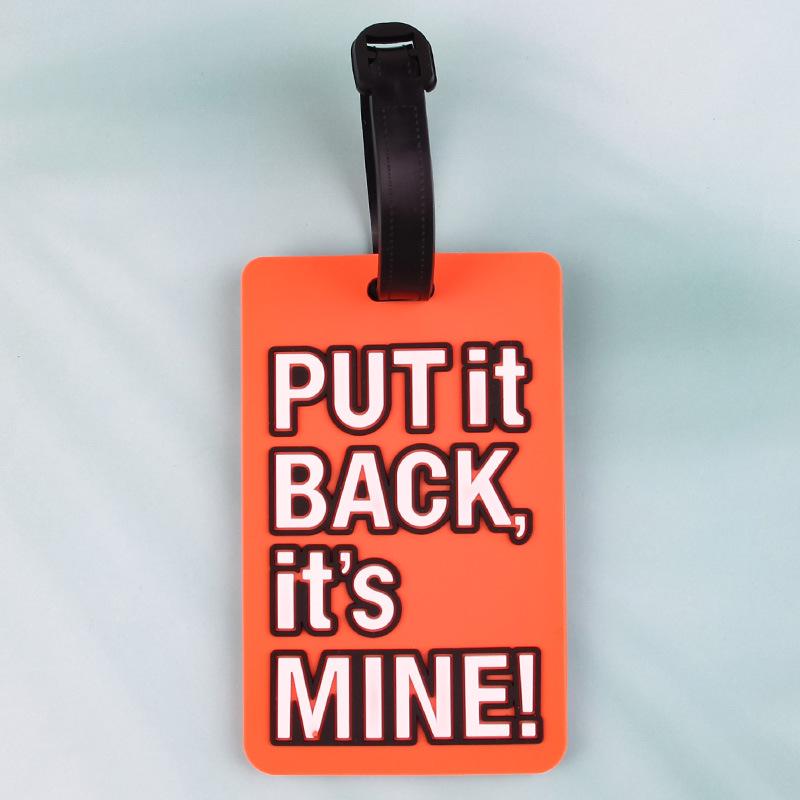 Creative Soft PVC Cartoon Airplane Luggage Tag – Anti-Lost Suitcase Hanger