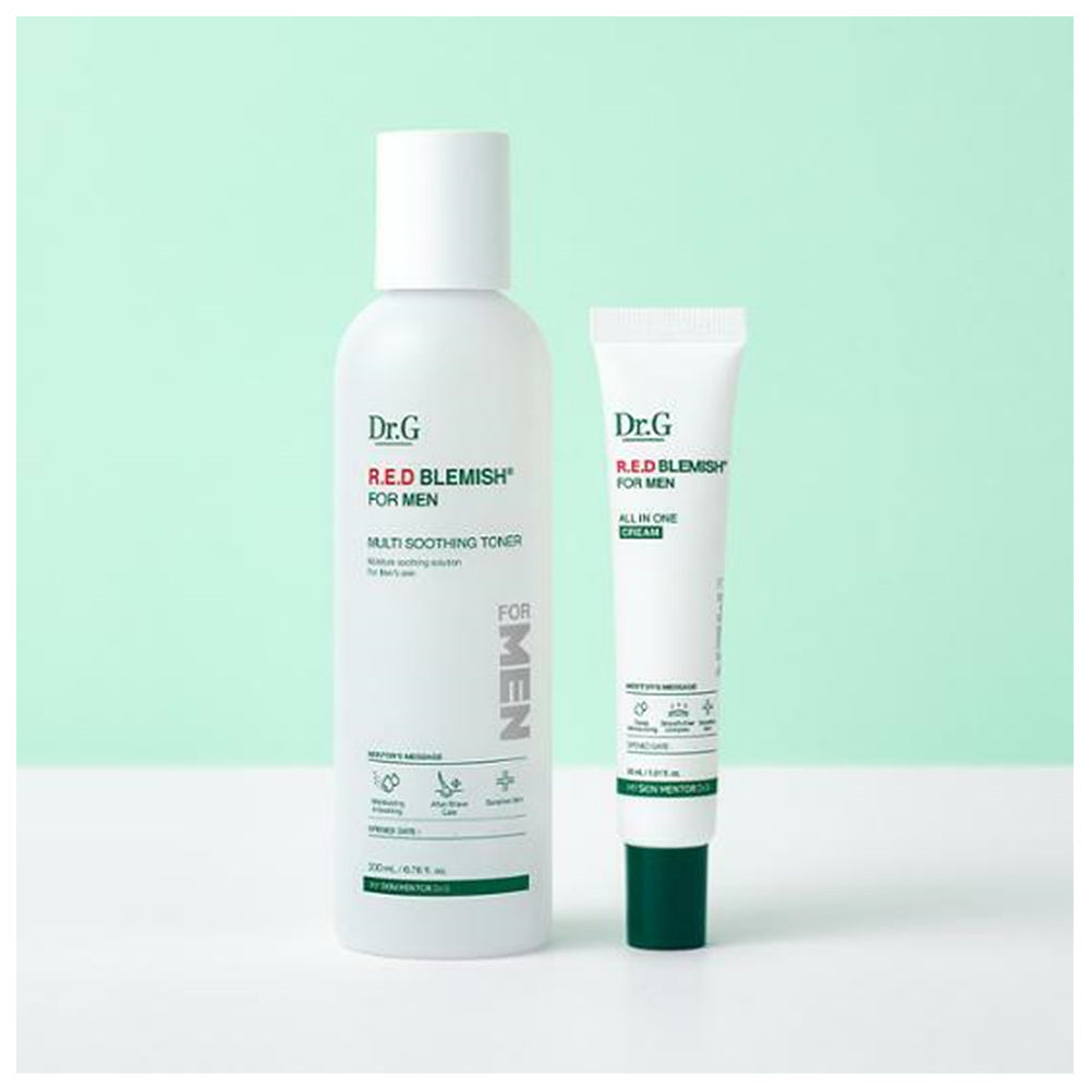 

Dr.G Red Blemish For Men Multi Soothing Toner 200 ml Moisturizing Special Set (+All-in-One Cream 30 ml)
