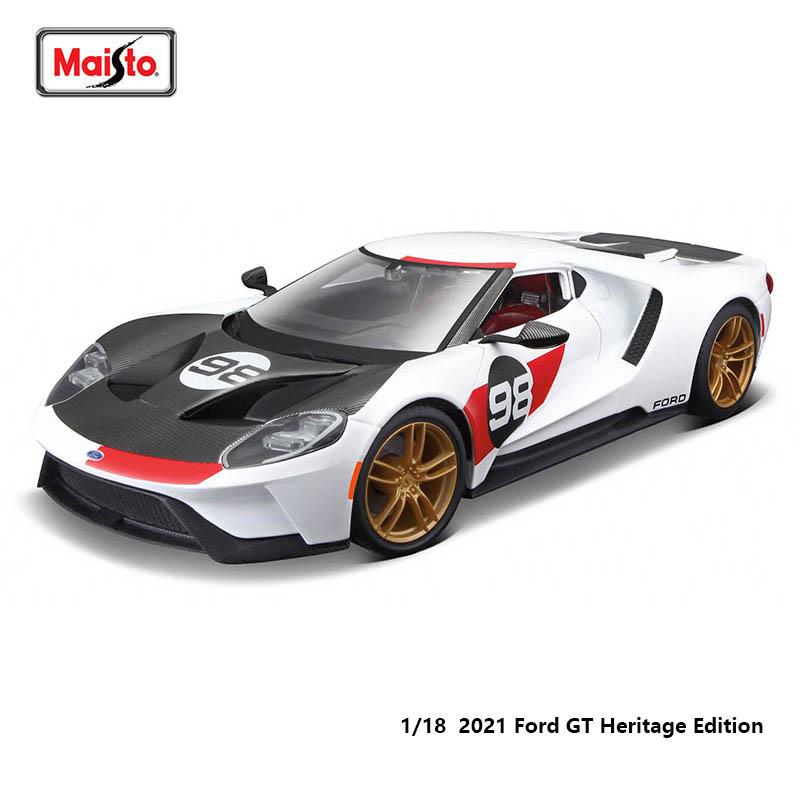 lvmhd7 Maisto 1:18 2017 Ford GT supercar Classic Car Alloy Car Model Static Die Casting Model Collection Gift Toy Gift