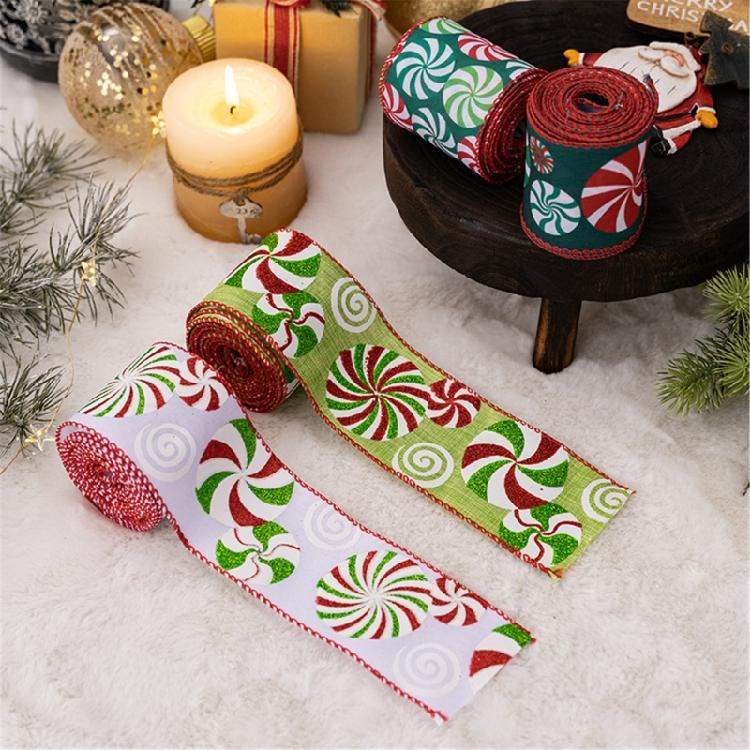 Creative Gift Decoration Ribbons Decorative Christmas Fabric Crafting Ribbons for Home and Party Embellishments