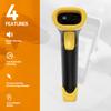 Handheld tragbarer 2D 1D Barcode-Scanner Kabelgebunden/2,4G Drahtlos/Bluetooth Barcode-Lesegerät für Supermarkt Logistik Produkt