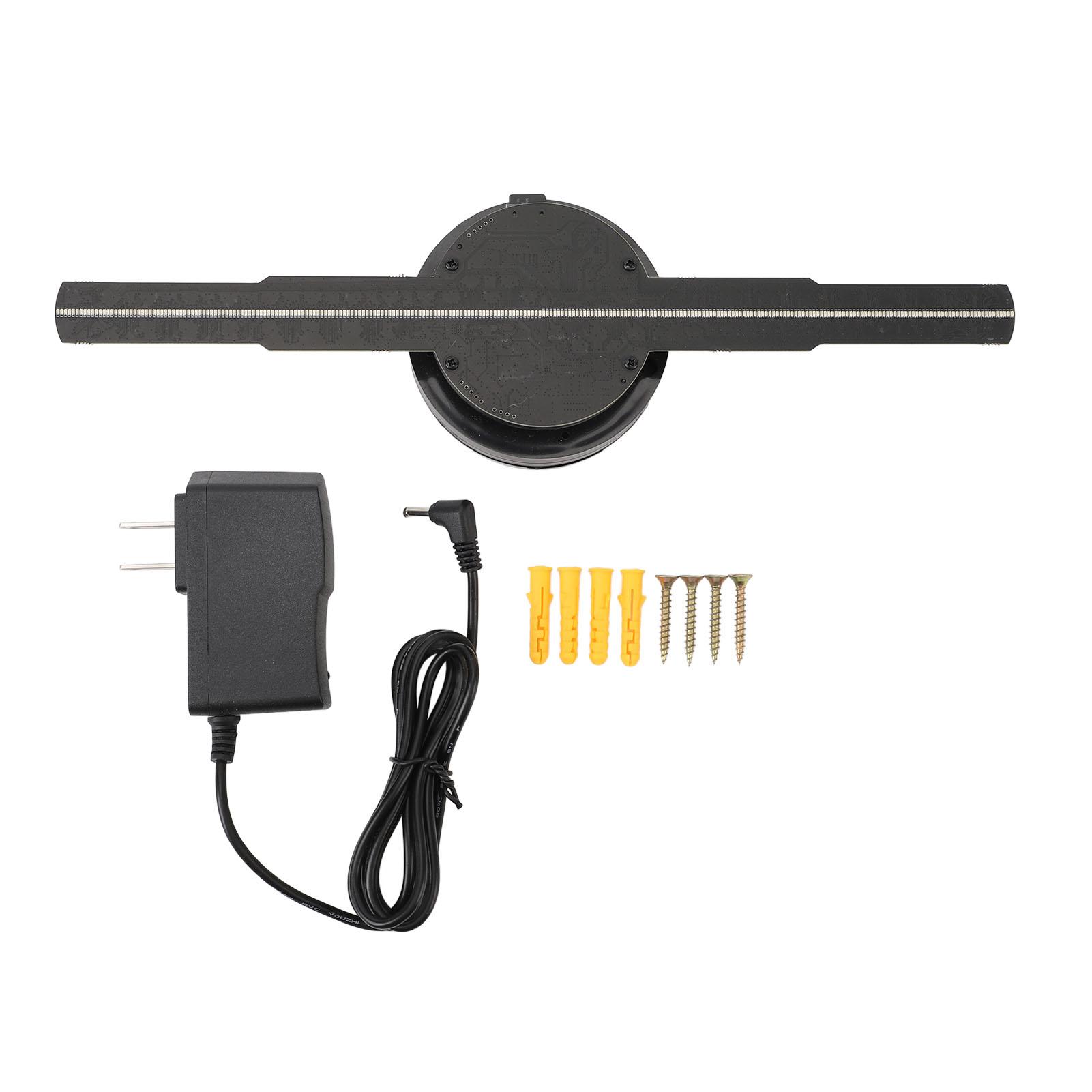 

3D голограммный вентилятор Professional 256 Light Beads с высоким разрешением поддерживает WiFi APP 3D рекламная машина US Plug