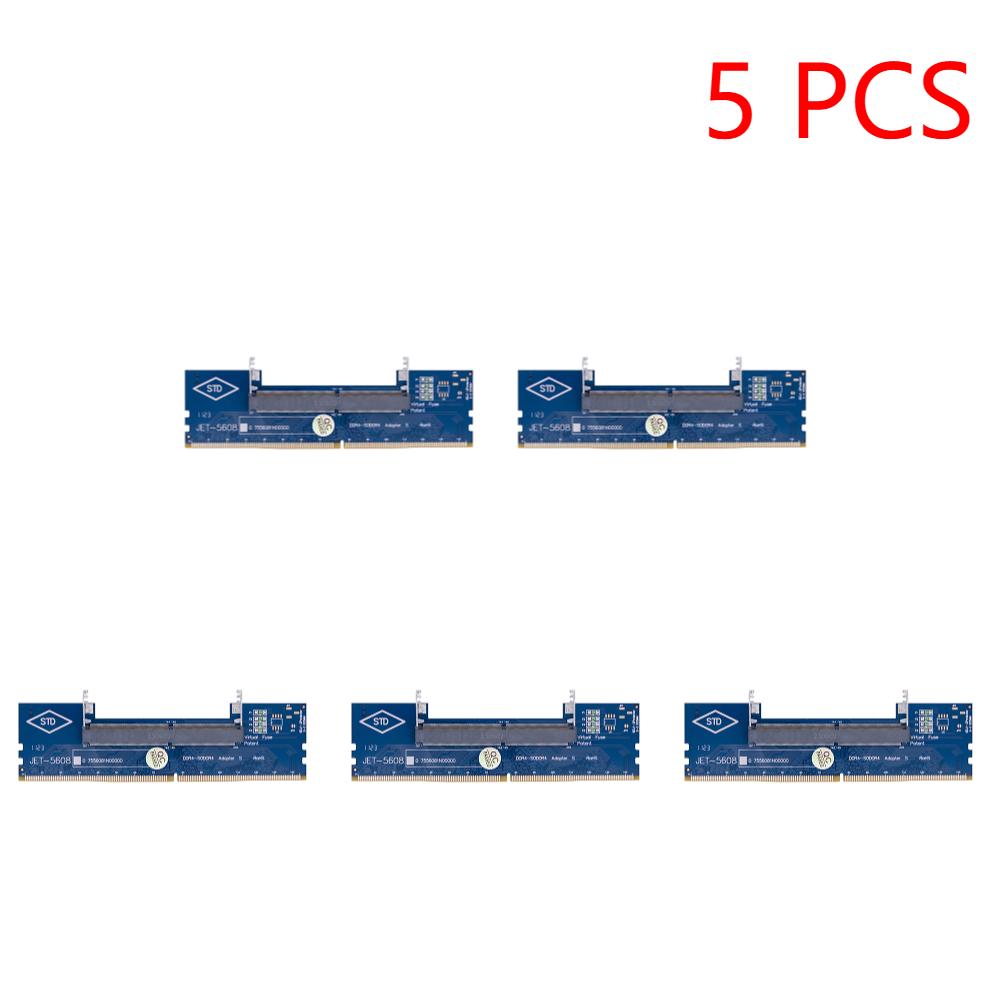 SO-DIMM to PC DIMM Memory Adapter Card Compatible with DDR3/DDR4, Easy Installation for Laptop to Desktop RAM Upgrade Connector