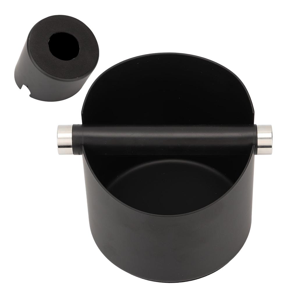 Pojemnik na fusy ze stali nierdzewnej z drążkiem do strącania fusów dla kawiarni Zachodnich