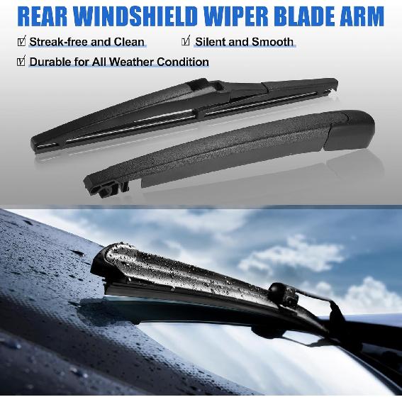 

Rear Windshield Wiper Blade Arm Assembly Windscreen Wiper Set for Kia Sorento 2010-2014