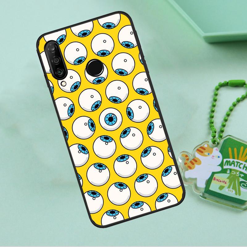 Crazy Eyeball Pattern For Huawei Nova 10 9 SE 5T 12s 12i 11i Y91 Y90 Y60 Y70 Y72 Y61 P20 P40 P30 Lite P60 Pro Case
