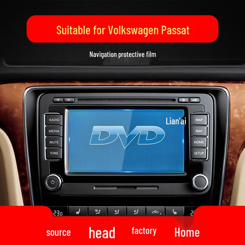 Compatible Volkswagen Passat Navigation Tempered Film Screen Protector for 25 Models - Car Accessories