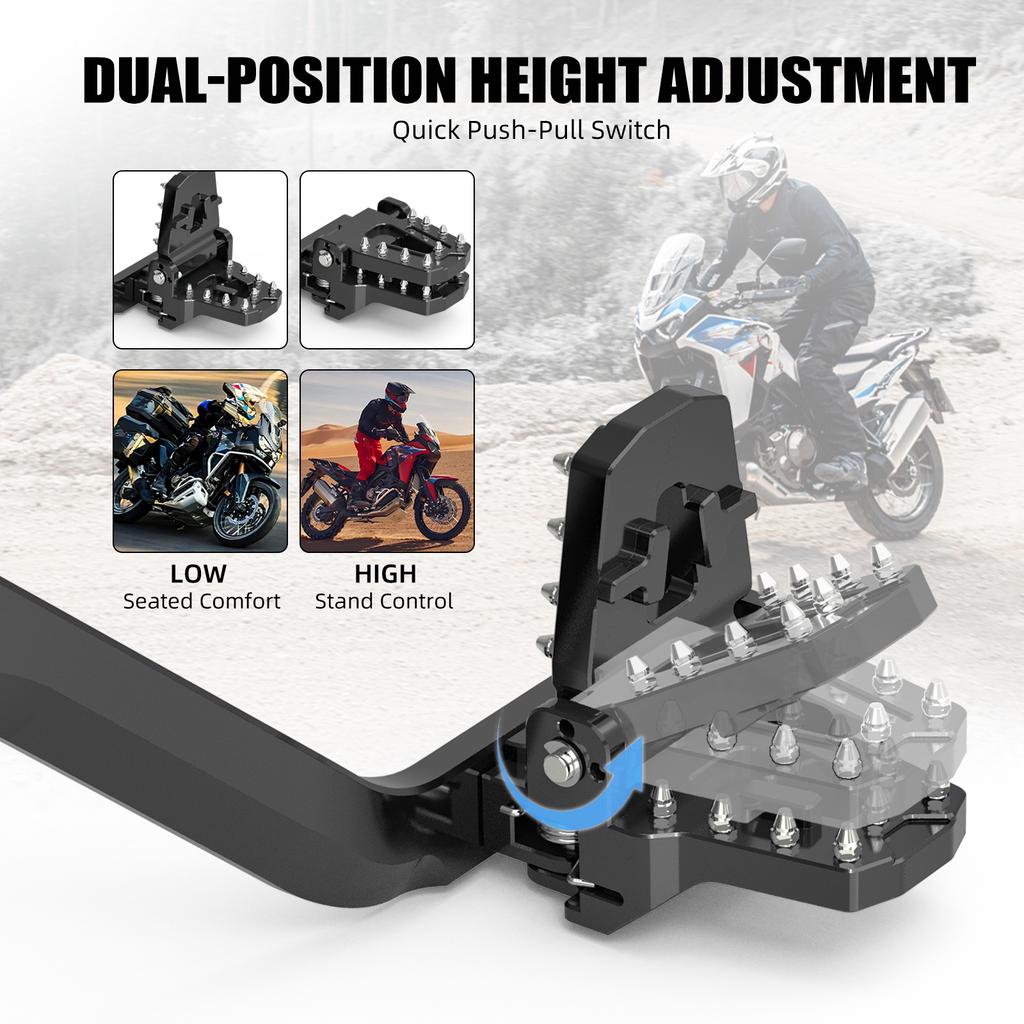 2020-2026 For Honda Africa Twin CRF1100L /Adventure Sports Anti-Slip/Adjustable/Dual Brake Pedal CRF1000L Africa Twin 2016-2019