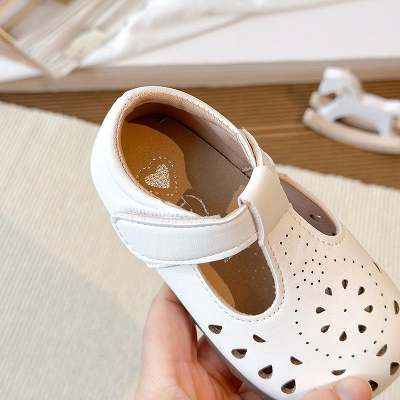 Mädchen Leder Lochmuster Atmungsaktive Prinzessin Schuhe - Frühjahr/Sommer 2026 Kollektion