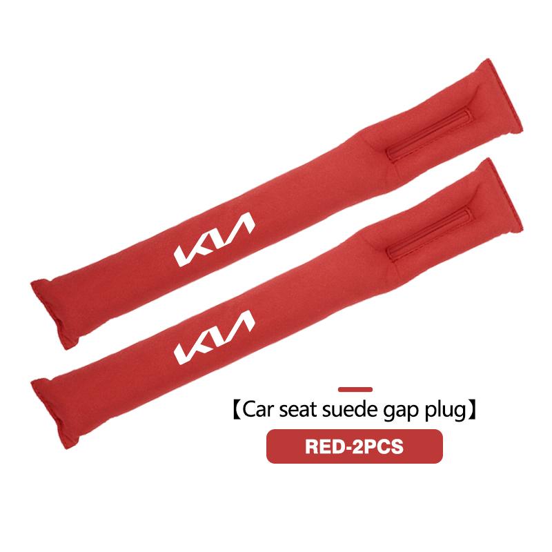 LQFH2 Suede Car Seat Gap Leak Proof Strip Gap Filler Interior Accessories For KIA Cerato Soul Venga Forte Spectra Sedona Niro Cadenza