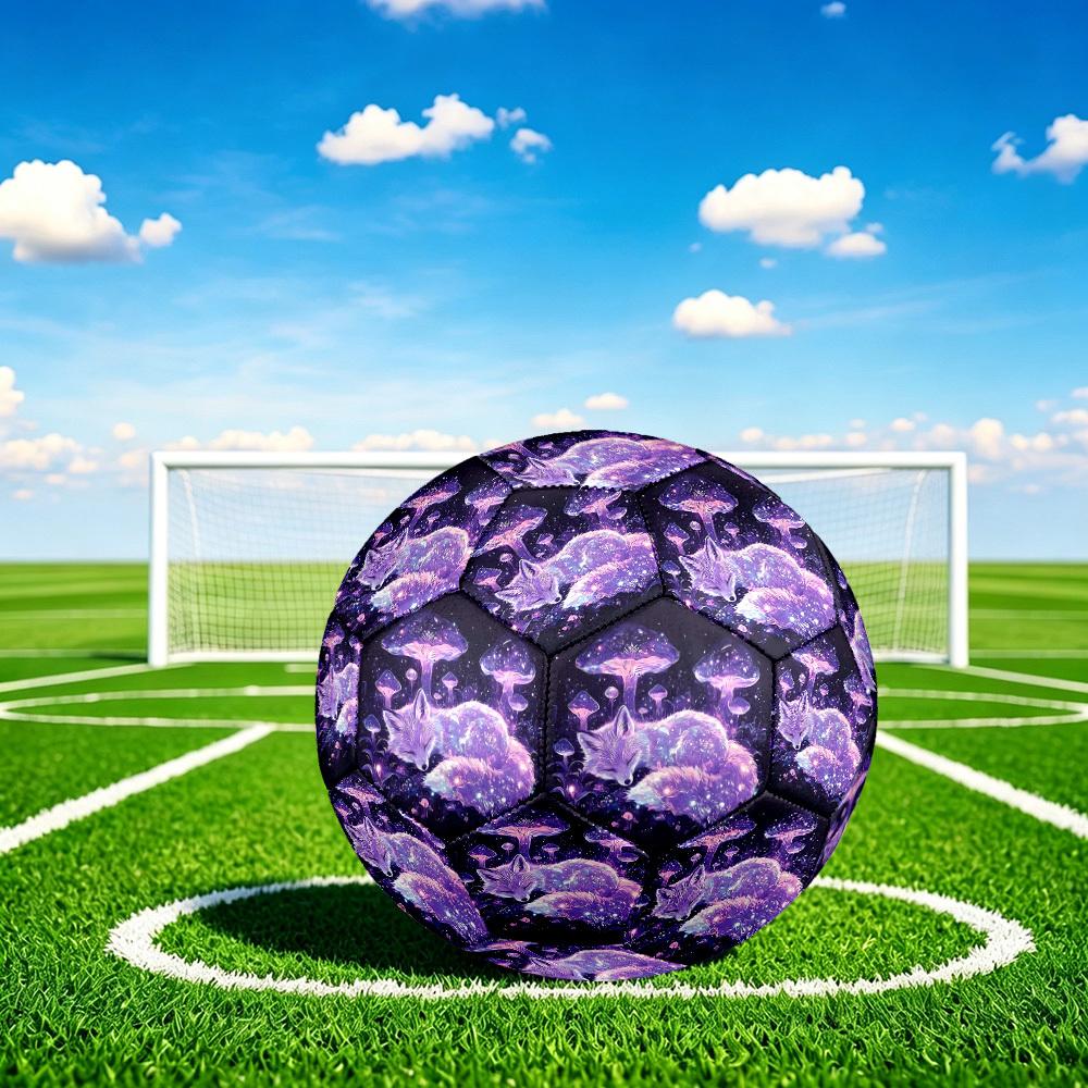1pc Mystical Fox Dreamscape Size 5 Soccer Ball Professional Match Training Football Indoor &Outdoor Sports Ball Lightweight Durable C6525