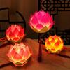 New Mid-Autumn Festival Lotus Lantern Hand Held Glowing Light Lotus Lantern Chinese Festive Atmosphere Decoration Prop