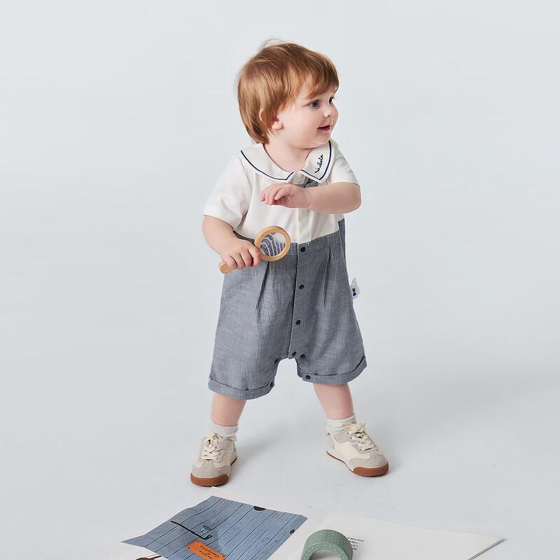 Minibala Baby Gentleman Style Summer Romper
