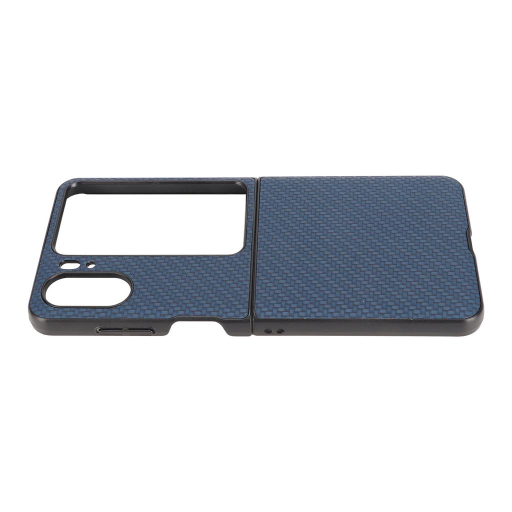 Carbon Fiber Texture Folding Phone Protective Case Mobile Phone Protection Cover for Oppo Find N2 Flip