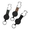 Retractable Keychain Badges Holder with 23.62inch Steel Retractable Cord Keychain Tool Steel Wire Rope Buckles Key Holder