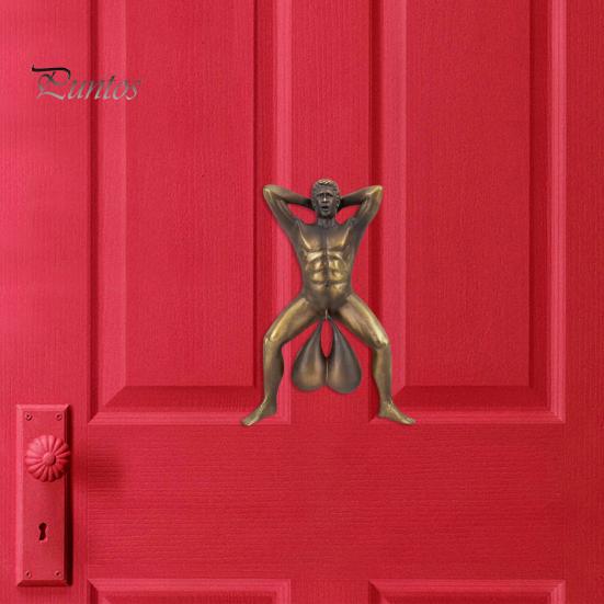 Male Prank Doorbell Funny Naked Man Door Knocker Easy To Install Prank Male Doorbell Decoration Gift for Friends