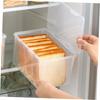 Hoement Clear Food Storage Box, Toast Storage Container, Reinforced, Food Fresh