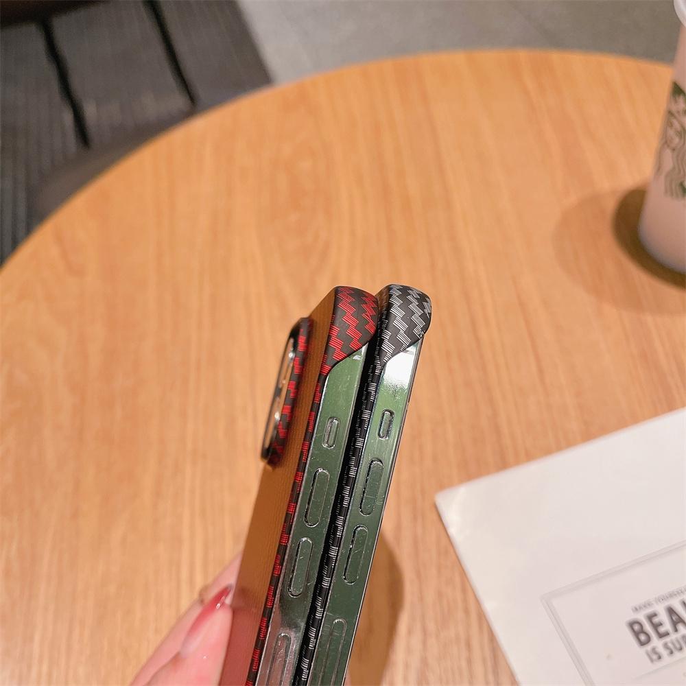 Matowa bezramowa obudowa z włókna węglowego do Iphone 12 13 Mini 11 Pro Max X Xs Xr 7 8 Plus Se 3 Business odporna na wstrząsy Ultra cienka okładka