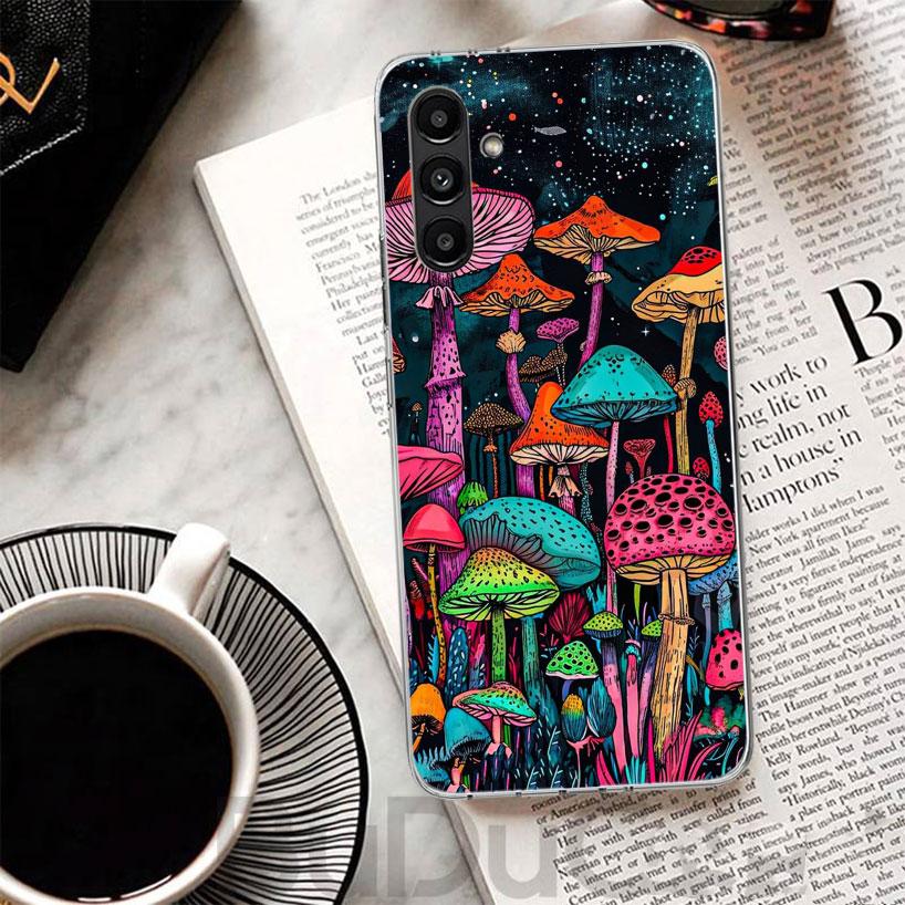 Colorful Mushroom Phone Case For Samsung A17 A16 A26 A36 A56 A15 A14 A13 A55 A54 A53 A35 A34 A33 A25 A24 A23 A05S A04S A03S Gala