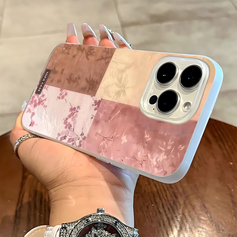 

Four Color Floral Fragments Phone Case For IPhone 17 Air 16 14 15 Pro Plus 13 12 11 Pro Max Shockproof Silicone Cover Fundas iphone 11 Pro