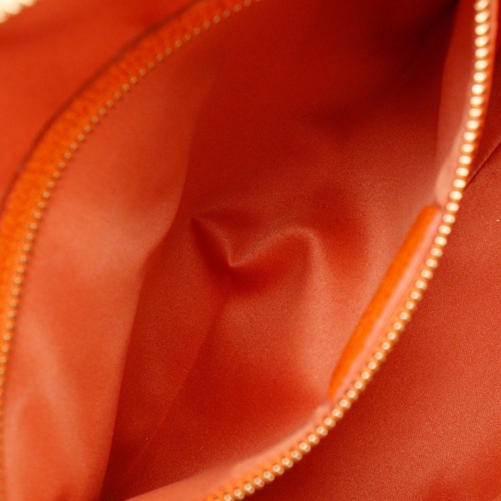 Salvatore Ferragamo Fiamma Handbag 2WAYShoulder Orange leather Women Used