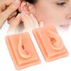 Silicone Ear Model Acupuncture Practice Human Soft Teaching Left Right Ear Model