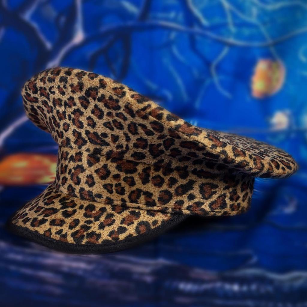 Damen Retro Leopard Print Hip-Hop Hut - Frühling & Sommer Koreanischer Stil