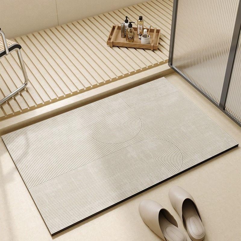 luxury elegant bathroom toilet toilet water absorption non-slip foot mat household dirt-resistant diatom mud floor mat