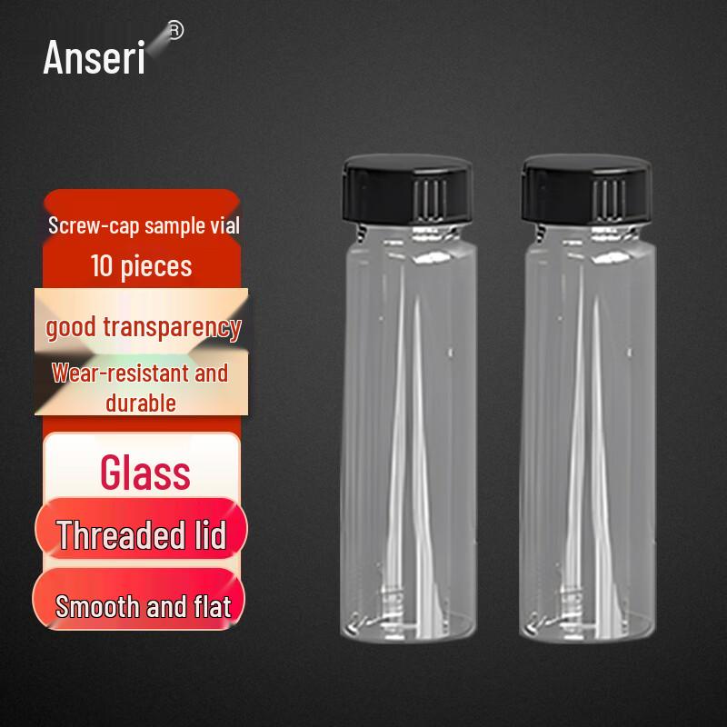 Screw-Cap Glass Sample Bottles (10-pack)