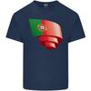 Curled Portugal Flag Portuguese Day Football Unisexs Light Cotton TShirt