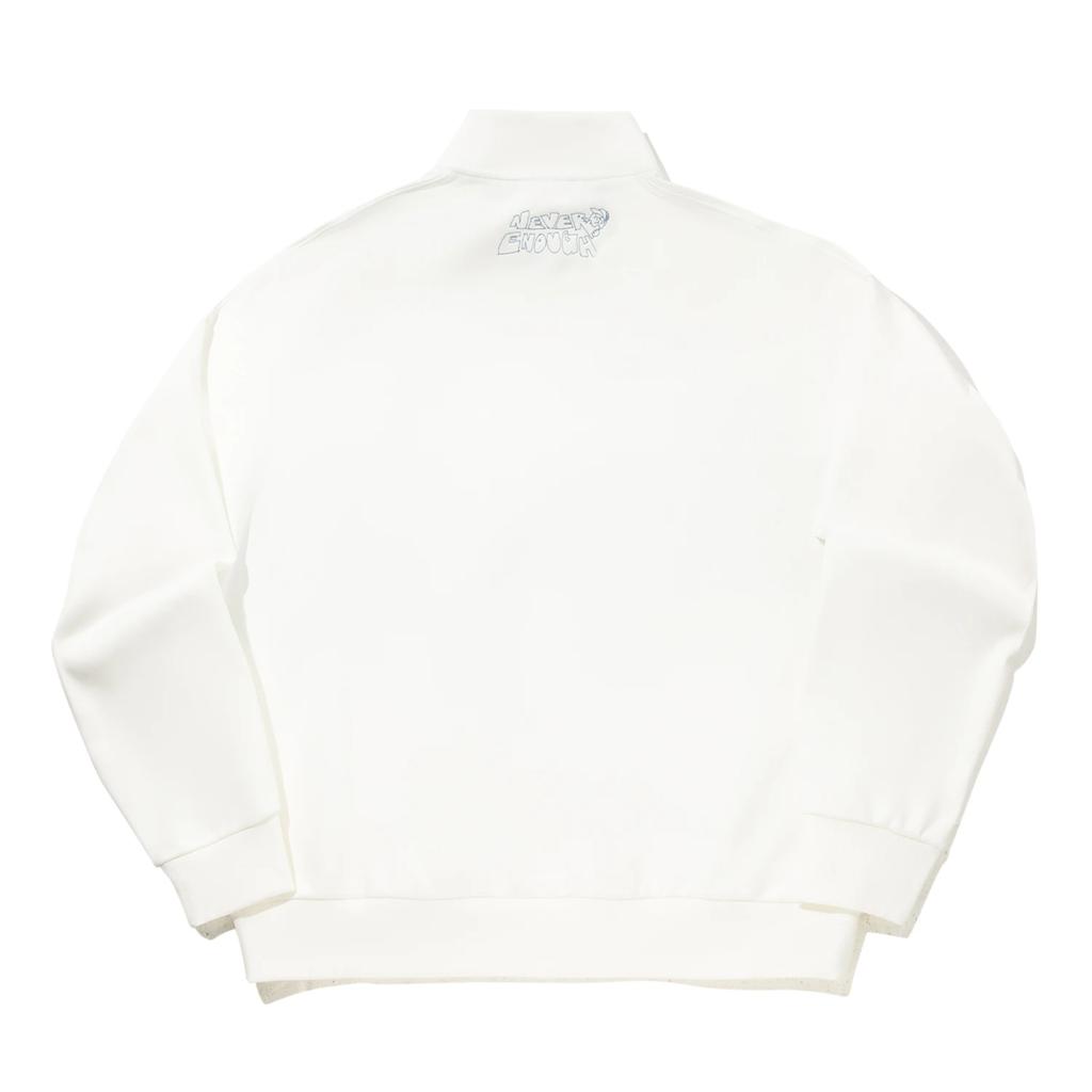 Li Ning X Henry Jones Artist Collaboration Minimalist Versatile Color Block Stand Collar Loose Pullover Sweatshirt Unisex Sweatshirt AWDV743-3