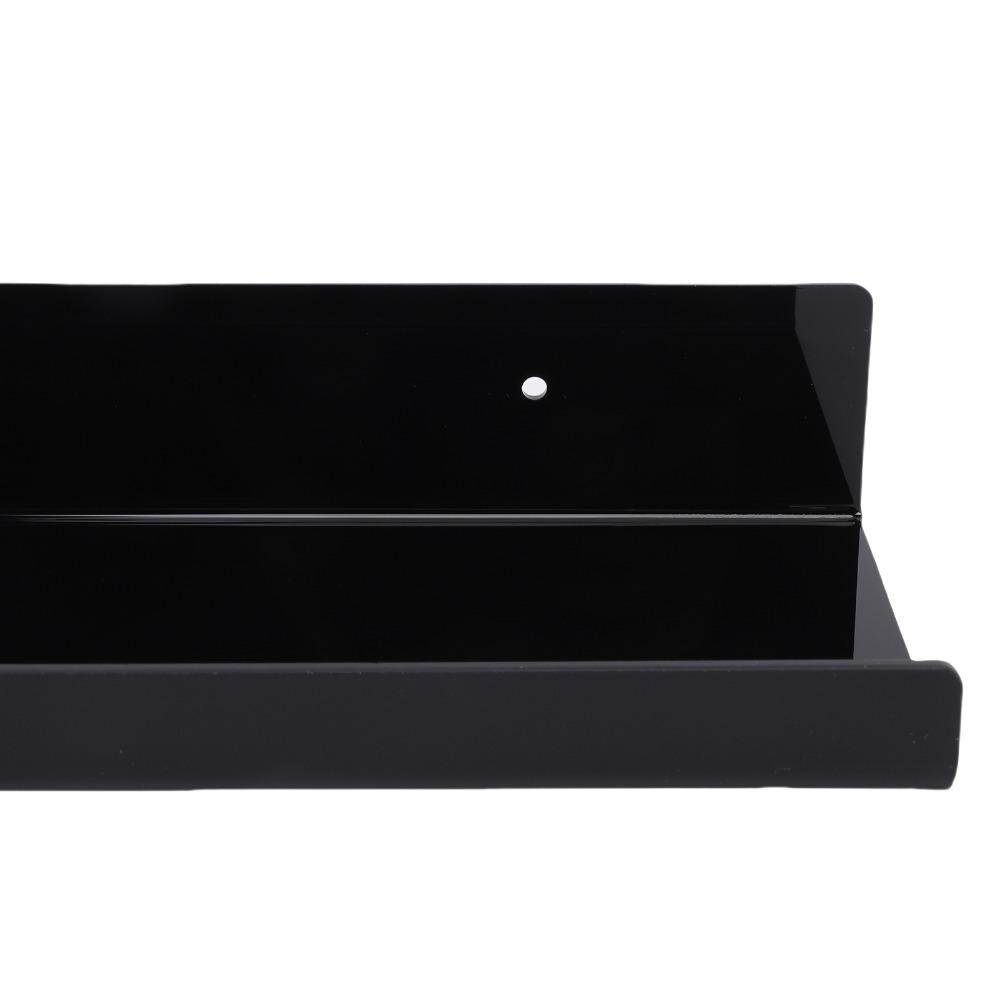 2pcs Vertical Design Wall Mounted Plant Shelf White Floating Shelf Acrylic Display Shelf Indoor Use