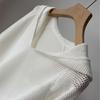 Lazy Style Women Hollow Out Hooded Knitwear Spring Summer White Long Sleeve Casual Loose Pullover Tops Female Sweater