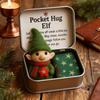 Christmas Pocket Hug Gift Handmade Felt Keepsake In Tin Box with Inspirational Message Card Little Pocket Hug Token Xmas Stocking Stuffers for Friends