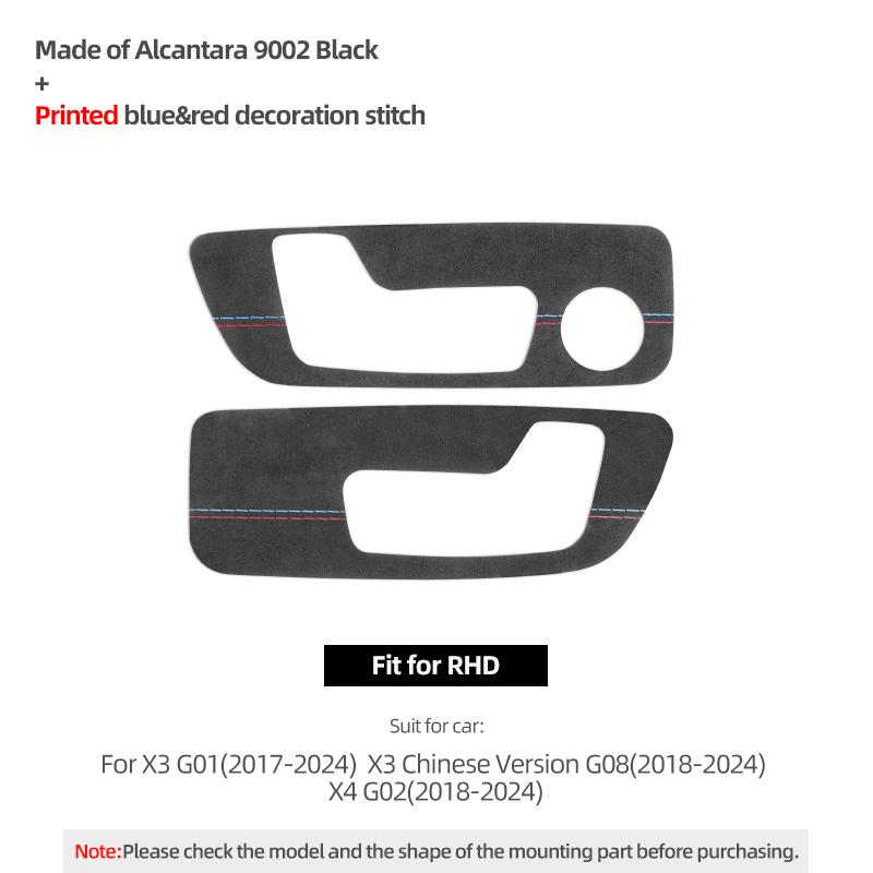 For BMW X3 G01 X4 G02 Made of Alcantara Seat Adjustment Buttons Panel Trim Protect Stickers Car Interior Tuning Accessories