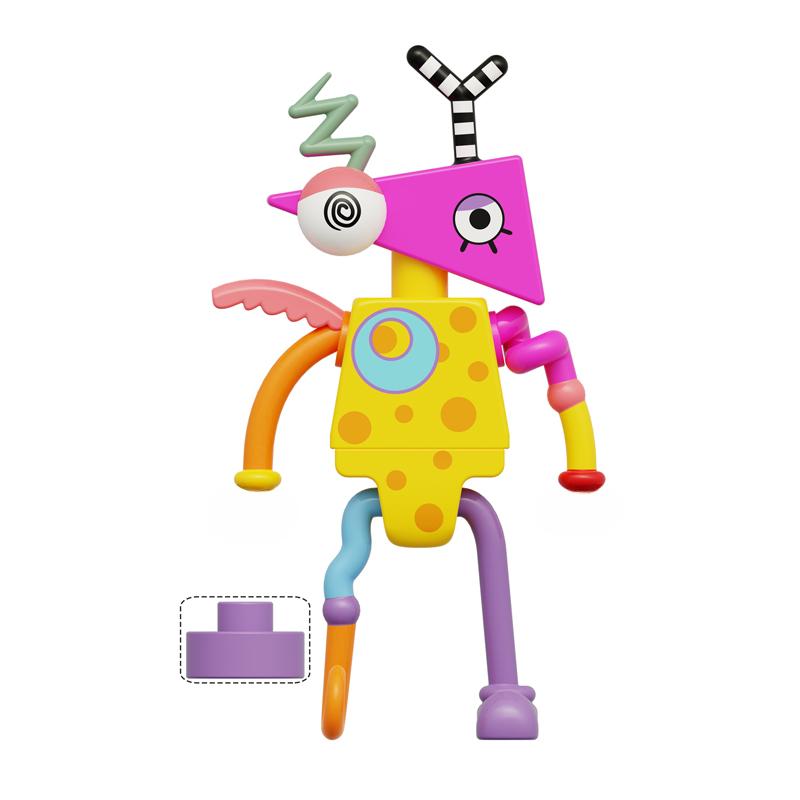 Magical Digital Circus Assembly Building Blocks Minifigures Collectible Model Toys Desktop Ornaments Children's Holiday Gifts