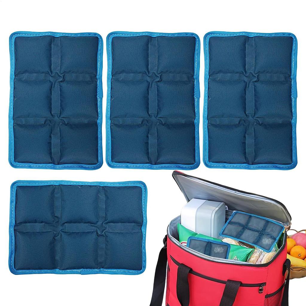 Wiederverwendbarer Kühlakku für Lunchboxen Kalte Gelbeutel Kompakt Waschbare Eisgelpacks für Camping Wandern Strand Outdoor-Aktivitäten