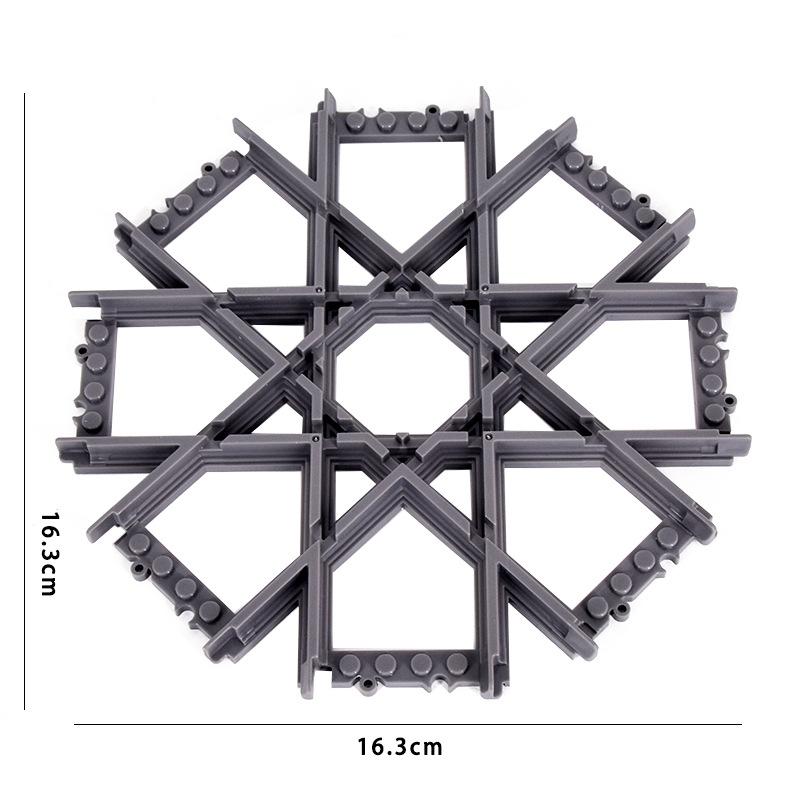 MOC Městský vlak železniční přejezd Flexibilní koleje Vidlicové rovné zakřivené kolejnice Výhybka Stavební blok Cihly Kreativní hračky pro kutily