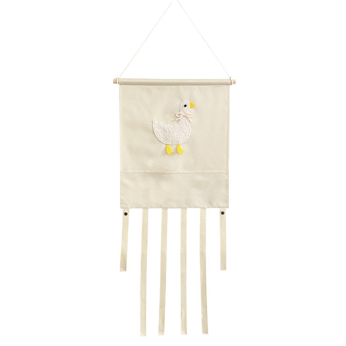 

1pcs Hairpin Hair Accessories Storage Wall Hanging Net Bag Nordic Style Bedroom Painting Decoration Girl Room Jewelry Organizer