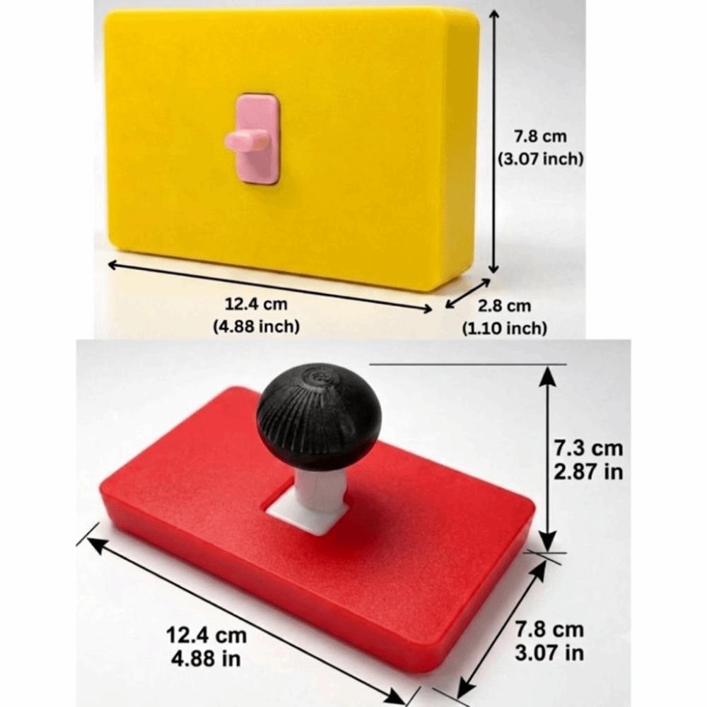 3D Printed Wall Switch Cover Handle Style Wall Ornament Decorative Switch Protector Bedroom