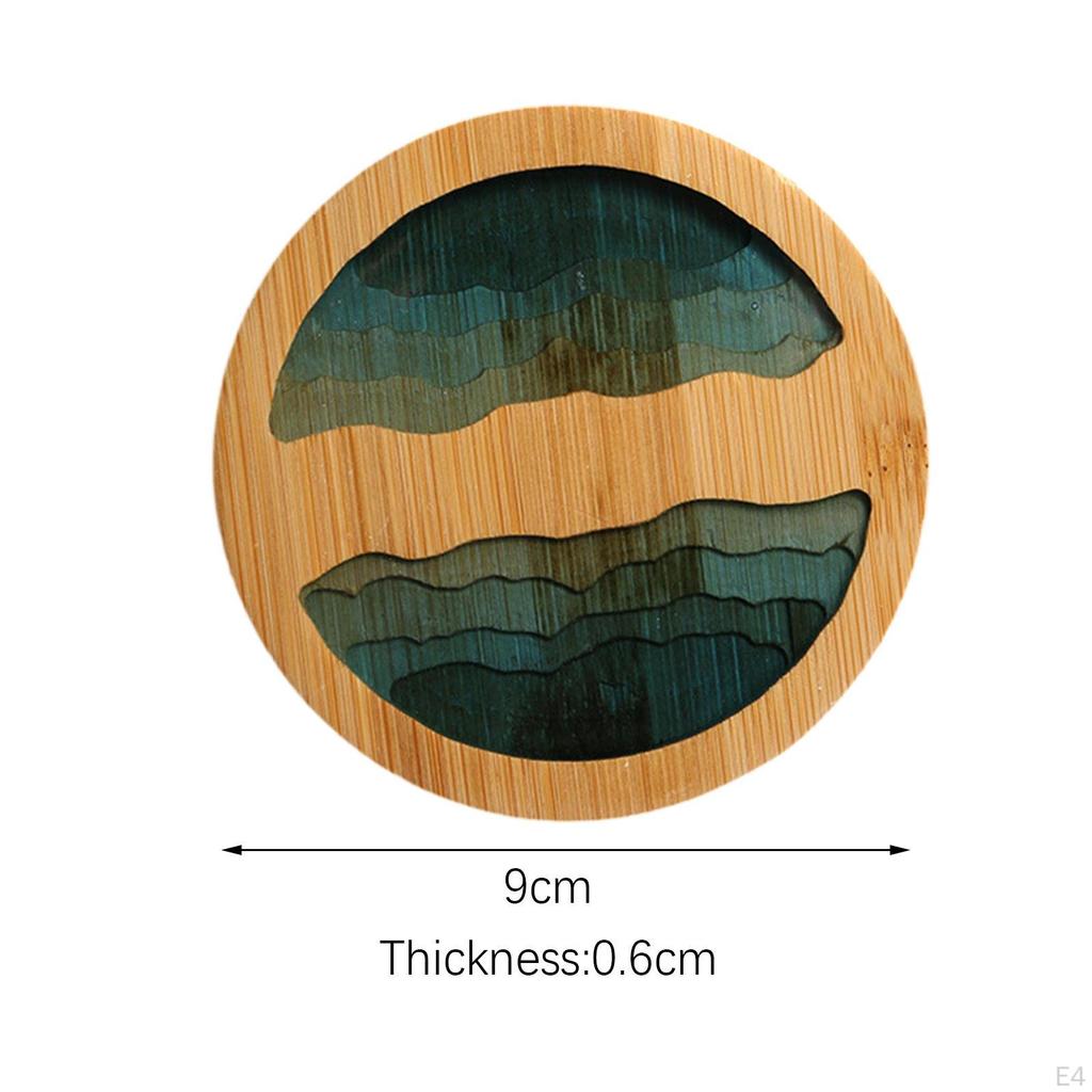 Bamboo Tea Coaster for Drinks Traditional Drink Coasters Teacup Mat