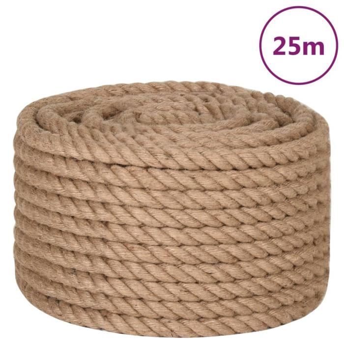 VidaXL Jute Rope 25 M Long 16 Mm Thick 153761