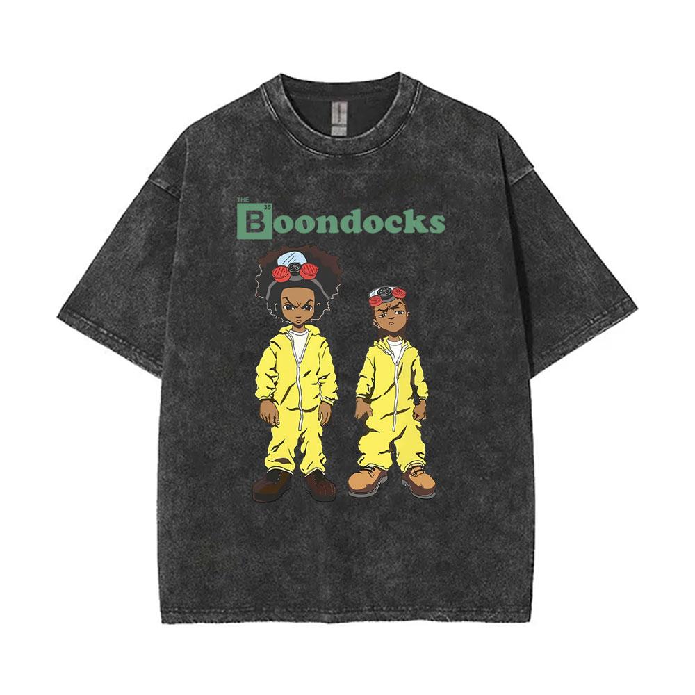 Washed Vintage TV Show Fan Men Women Breaking Bad Heisenberg and Jesse Pinkman Graphic Tshirt Better Call Saul Print T Shirts
