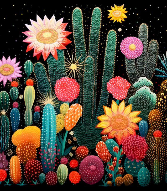Diamond Painting Cactus Full Square/Round Embroidery Landscape Mosaic Rhinestone Pictures Cross Stitch Kits Decor Gift