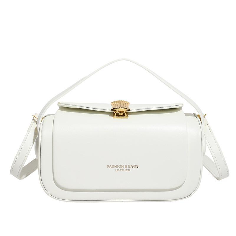 Color Solid Vintage Bags Inspired Pu Small Handbag Lock Compartment Use Daily