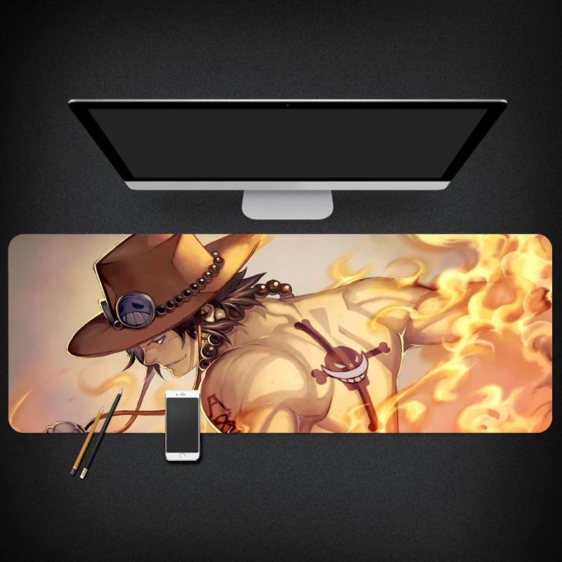 ONE PIECE Animation Peripheral Monkey D. Luffy  Roronoa Zoro Dormitory Second Dimensional Computer Keyboard Table Mat Waterproof Large Cute Mouse Mat