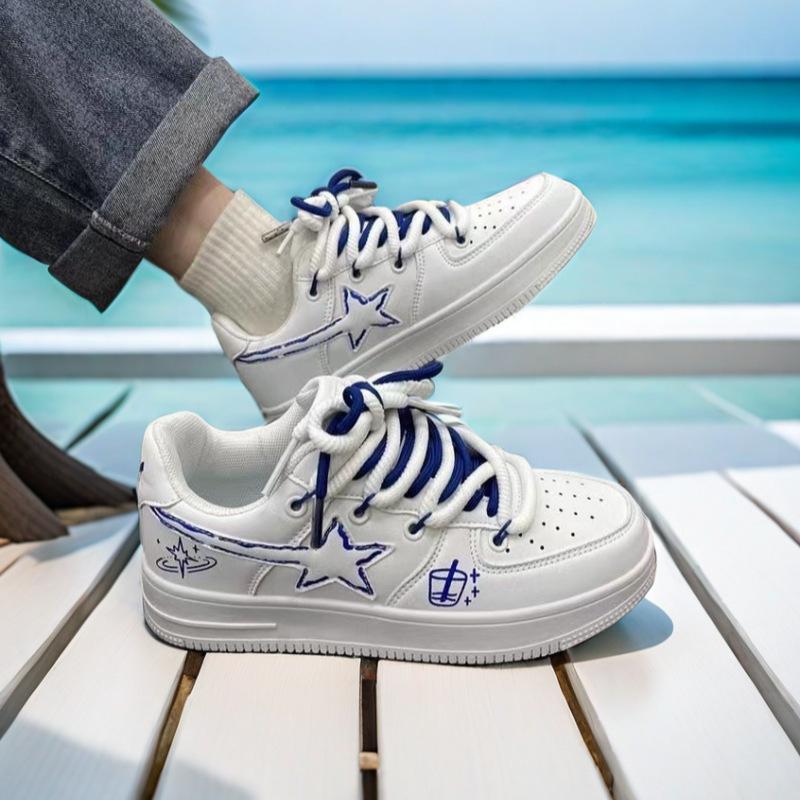 Single shoes summer new men's shoes versatile sports board shoes embroidery men's shoes casual sports breathable